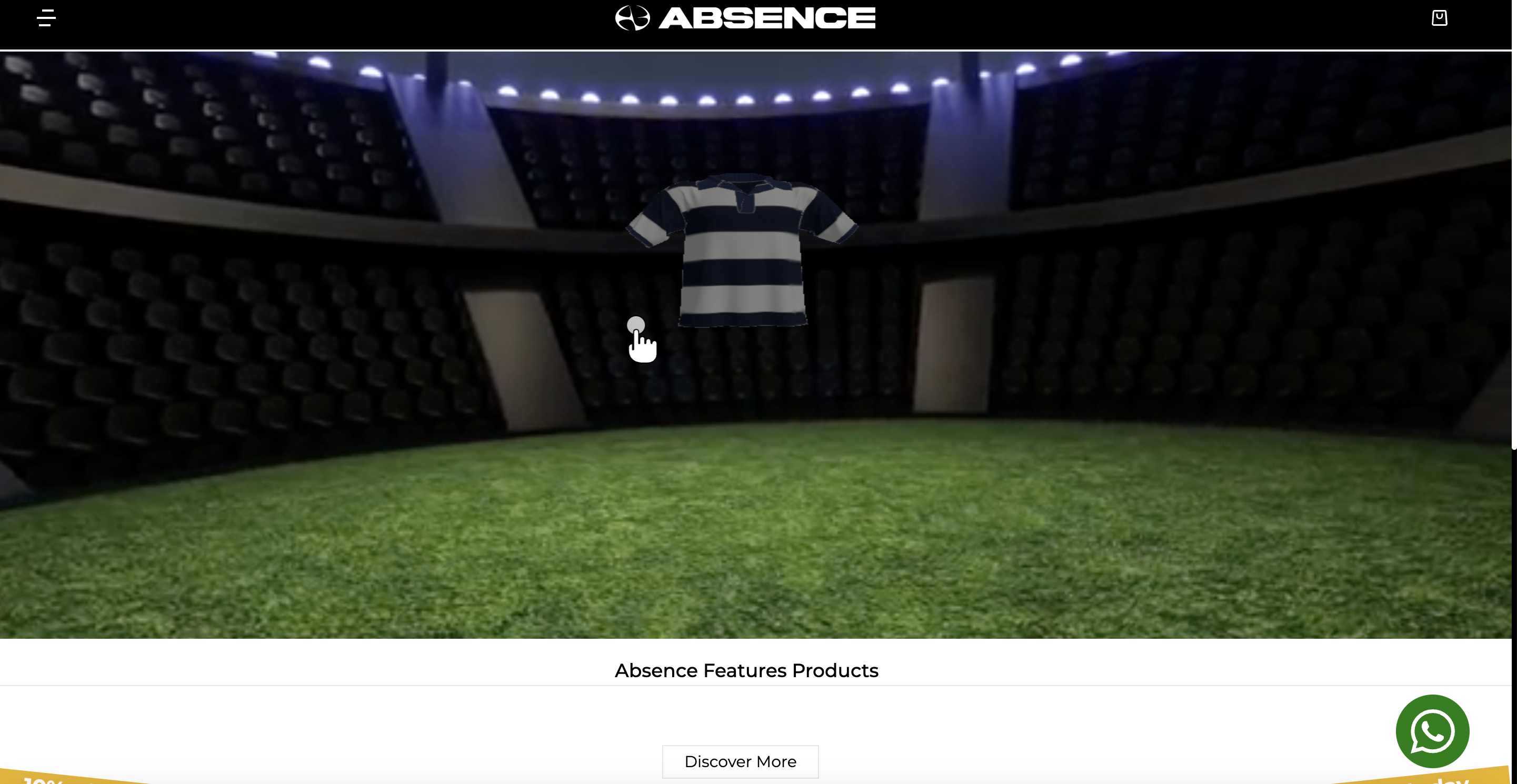 Absence Clothing 3D website